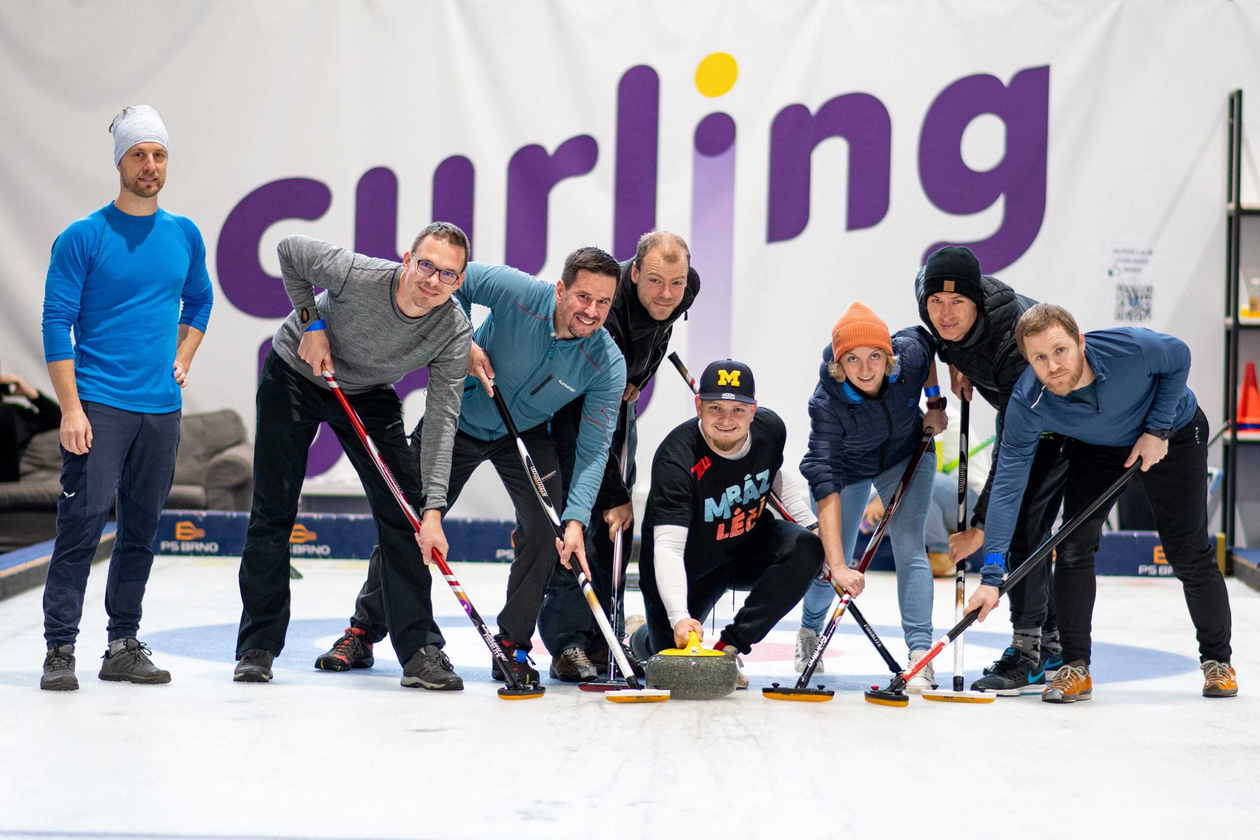 We took part in a benefit curling tournament